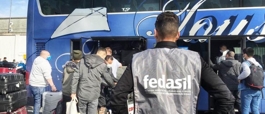 Brussels airport Fedasil resettlement