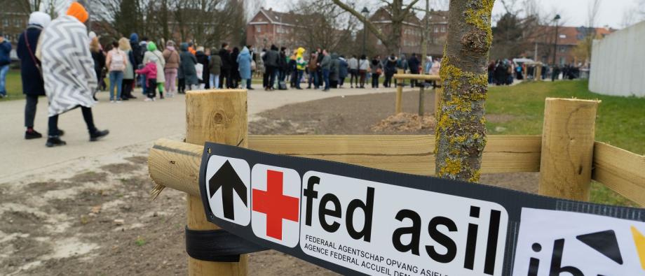 The Heysel registration centre (Brussels) Fedasil Heysel