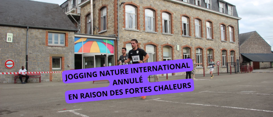 Jogging Nature International 2026 ANNULE Fedasil Pondrome