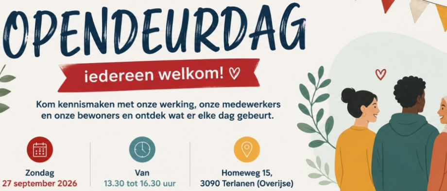 Uitnodiging opendeurdag Fedasil Overijse - zondag 27 september 2026 van 13u30 tot 16u30 te Homeweg 15, 3090 OVERIJSE