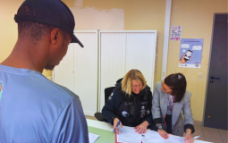 Micheline Froidmont, Inspectrice de Quartier en pleine élection de domicile