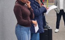 Fatima, lors d'une déclamation à Mouscron