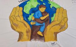 World Refugee Day Geschilderd doek 'world refugee day'