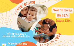 Moment de partage autour de la lecture.